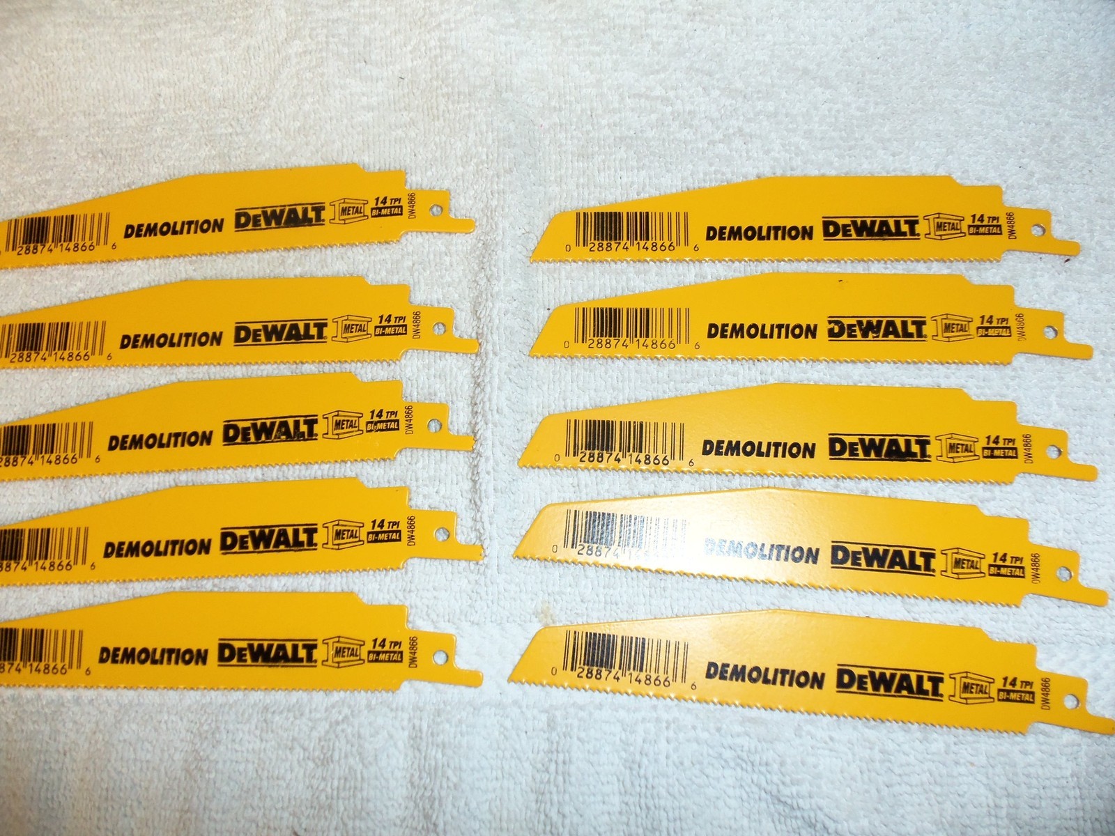 DEWALT DW4866 6" BIMETAL 14 TPI DEMOLITION METAL RECIP. SAW BLADES