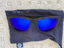 Sunski NIB Headland Polarized Sunglasses, Grey Frame, Blue Mirrored Lens 58 tag