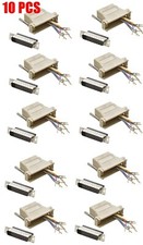 10 Pack DB25 Male Serial to RJ45 Female Network CAT 8P8C 8Wire Adapter Connector