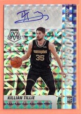 2020-21 MOSAIC AUTOGRAPHS SILVER MOSAIC PRIZM KILLIAN TILLIE RC AUTO!! KT1