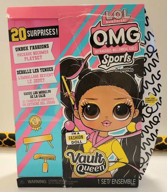 LOL Surprise OMG Sports Vault Queen Artistic Fashion Doll With 20
