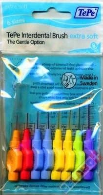 TePe Extra Soft Mixed Interdental Brushes - Pack of 8 Brushes