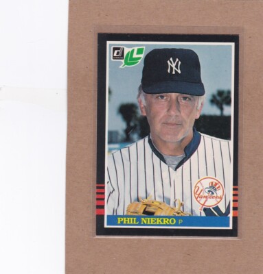 1985 LEAF BASEBALL PHIL NIEKRO #138 YANKEES NMMT *E111