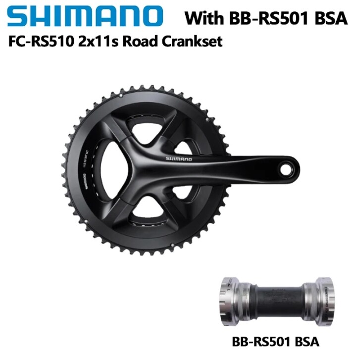 Shimano RS510 165mm 50-34T りゅう様お取り置き品 SHIMANO RS510 2x11 Speed Crankset 165mm/170mm/172.5mm/175mm 50-34T