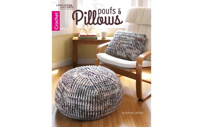 POUFS & PILLOWS Crochet Pattern Book ~ 8 Beautiful Decor Designs