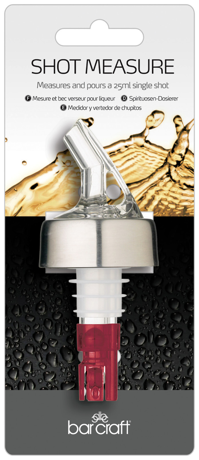 Kitchen Craft Bar Craft Spirit Shot Measure and Pourer KCBCSHOT