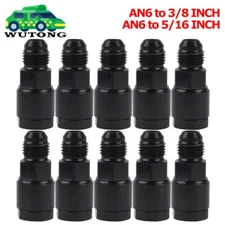 10x EFI Fuel Line Rail Adapter Fittings Feed/Return AN6 to 3/8 5/16 LS1 LQ4 LQ9