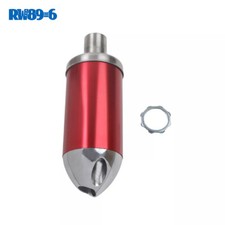 Red 3/4" Threaded Aluminium Exhaust Muffler For 212cc GX200 Go kart Mini Bike