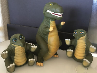Land Before Time Hand Puppets - 3 Dinosaurs - 1988 Pizza Hut G