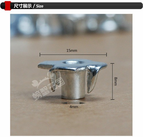 M3/M4/M5/M6 Tee Nuts Four 4 Pronged Captive T Nuts For Speaker Wood Furniture - Picture 8 of 10