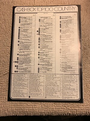 13 1/4-10   1981 May 2 Country Top 100 Singles Conway Twitter Ad FLYER