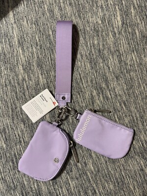 Lavender Lululemon Key Bag Wallet Women's Wrist Bag