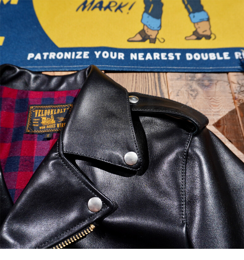 American Vintage Slash Jacket Cowhide Leather Jacket Biker