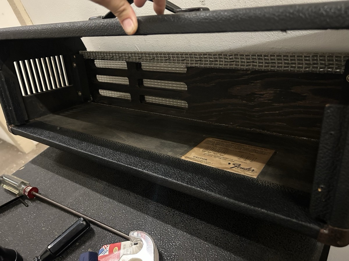 1981 Fender Bassman 135 Blackface Tube Amp Head Vintage Rare Works