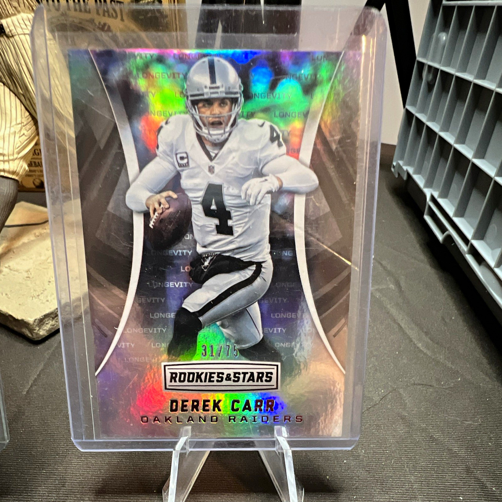 Panini 2016 Rookies & Stars Derek Carr Longevity /75 #61 Oakland Raiders
