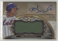 2013 Topps Triple Threads Unity Jumbo Relics 14/99 Kirk Nieuwenhuis Auto s7f