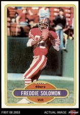 1980 Topps #337 Freddie Solomon 49ers South Carolina St 7 - NM