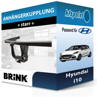 Brink AnhäNgekupplung Starr Passend für Hyundai I10 09.2019-Jetzt Neu