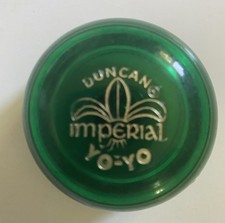 Vintage 70s Duncan Imperial Yoyo Green Original Made in USA No String