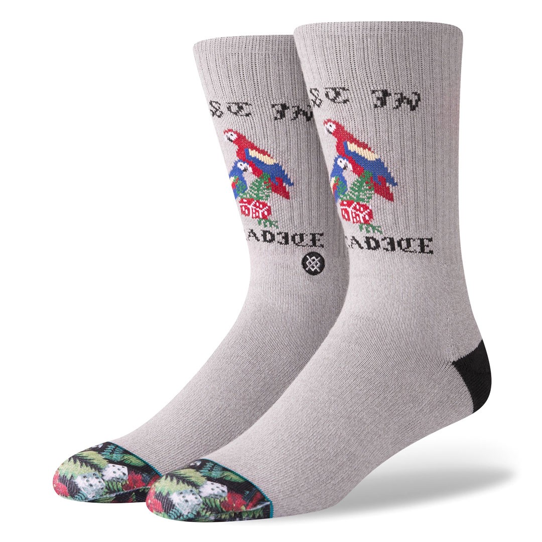 Носки Stance Paradice Classic Crew серые Мужские носки Lost In Paradise Parrot 2990₽