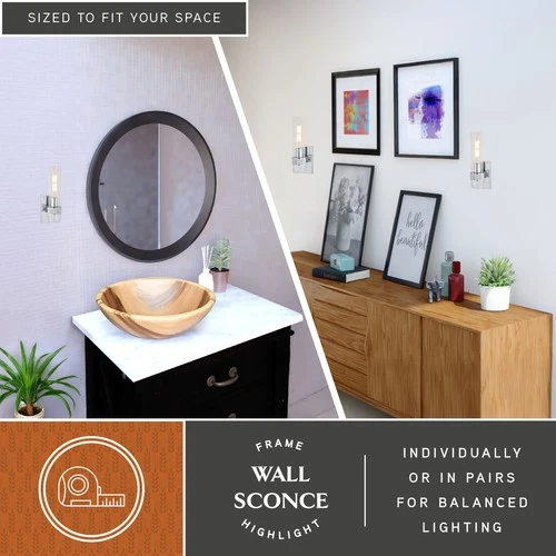 Vaxcel Lighting W0428 Bari 13" Tall Bathroom Sconce - Black - Picture 6 of 12