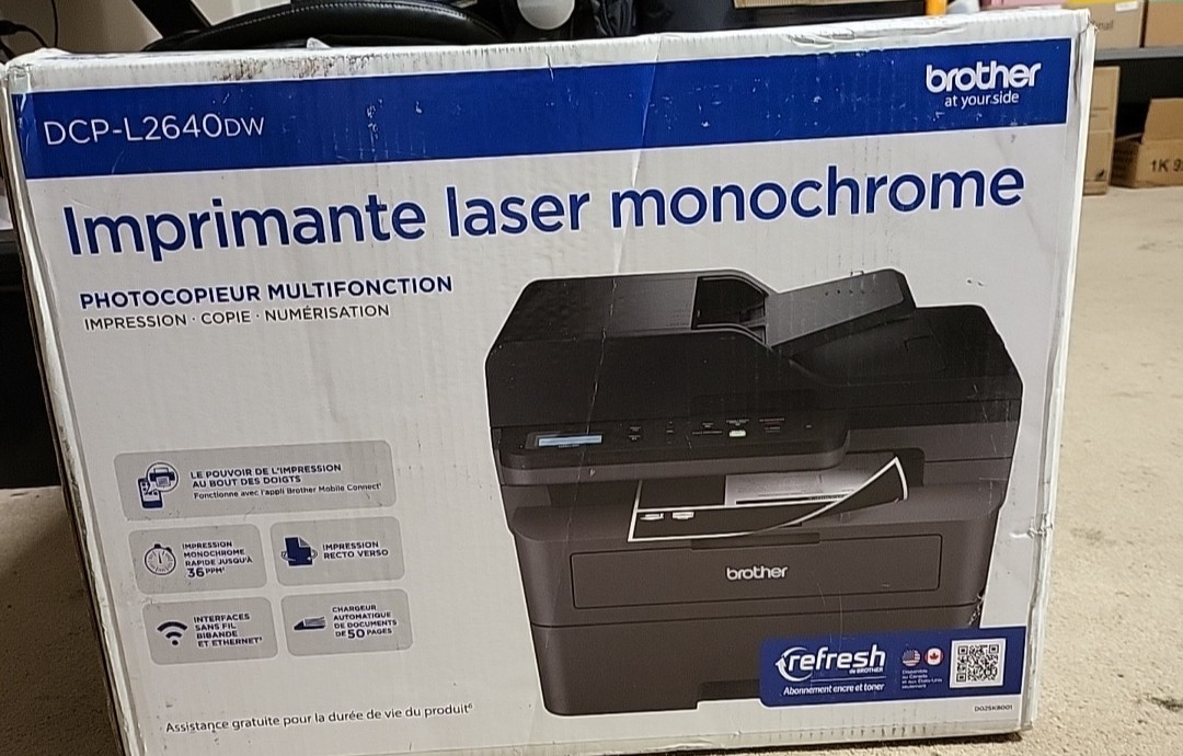 Brother DCP-L2640DW Multifunction Wireless Monochrome Laser 