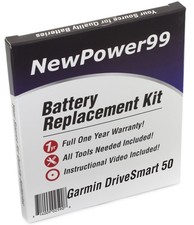 NP99sp NewPower99 Battery Kit for Garmin DriveSmart 50 and DriveSmart 50LM wi...