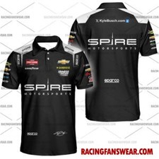 Kyle Busch Nascar Racing 2024 Spire Motorsports Uniform Apparel Clothes Hawaiian
