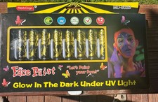 12pcs Glow in Dark Face Body Paint Markers Halloween Make Up Party Supplies