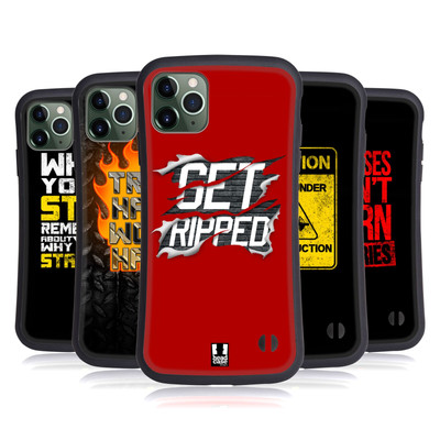 HEAD CASE DESIGNS FITNESS MOTIVATION HYBRID HUELLE FÜR APPLE iPHONES HANDYS