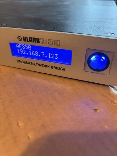Klark Teknik DN9650 Network Bridge w/ KT-AES50, Ethernet/BNC, ASRC