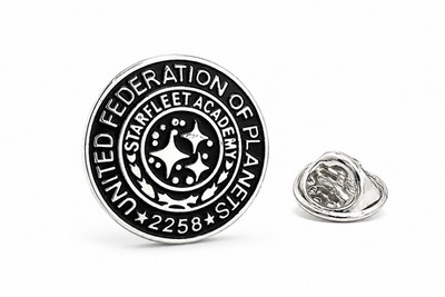 Starfleet Academy Lapel Pin United Federation of Planets Sci-Fi Fan Badge NEW