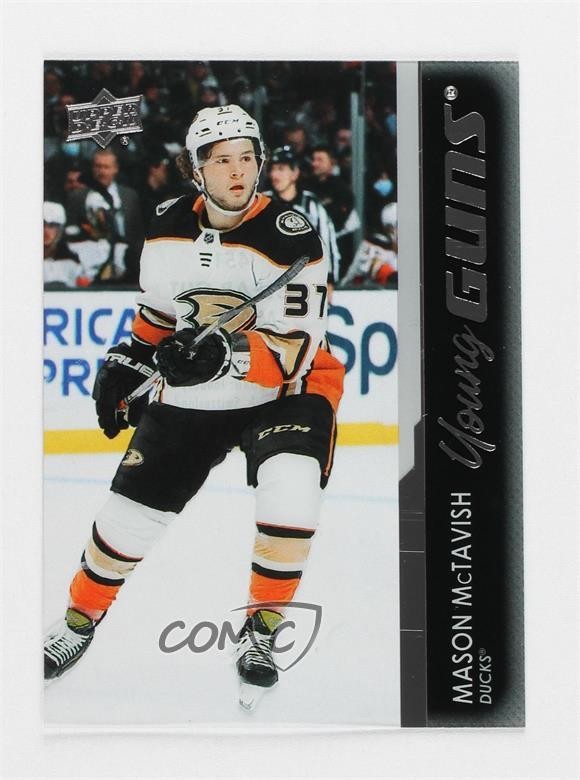2021 Upper Deck Series 2 Young Guns Clear Cut Mason McTavish #451 Rookie RC 08zb
