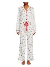 PJ SALVAGE ​2-Piece Be Mine Pajama Set Small