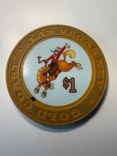 Las Vegas Casino Chip $1 Gold Coast Poker Chip Nevada Sammler