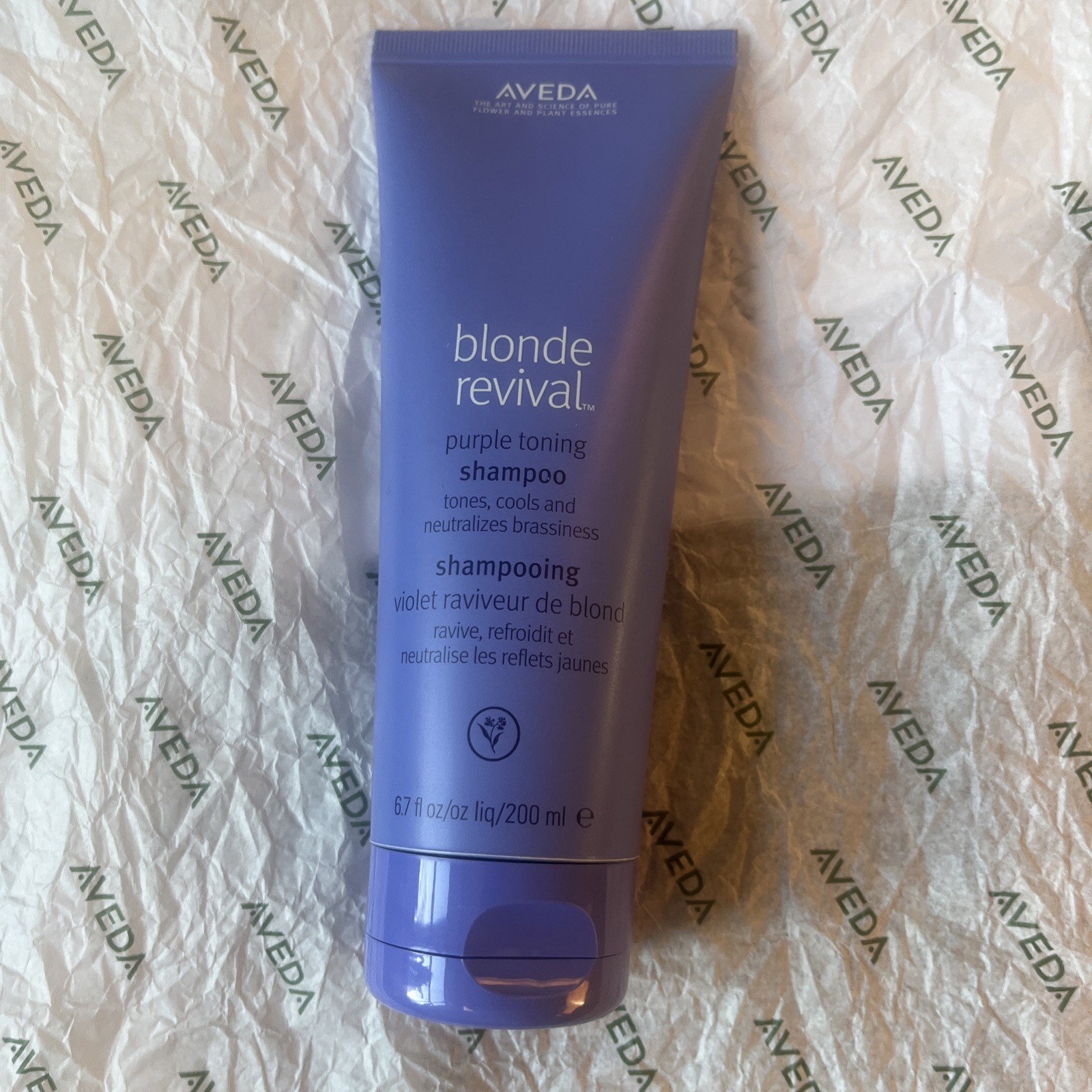 AVEDA BLONDE REVIVAL PURPLE TONING SHAMPOO 200ml Brand New