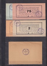 Frankfurt (Main) - ANOTA - 25+75+100+200 Reichspfennig - ganzer Satz + Umschlag!