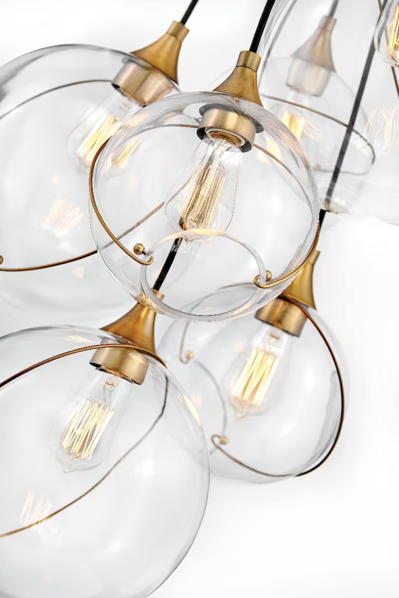 Heritage Brass LED Chandelier from the Skye Collection