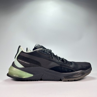 PUMA Porsche Design LQDCELL Trainer Black Green Sneakers 339964-01 Men s Size 12