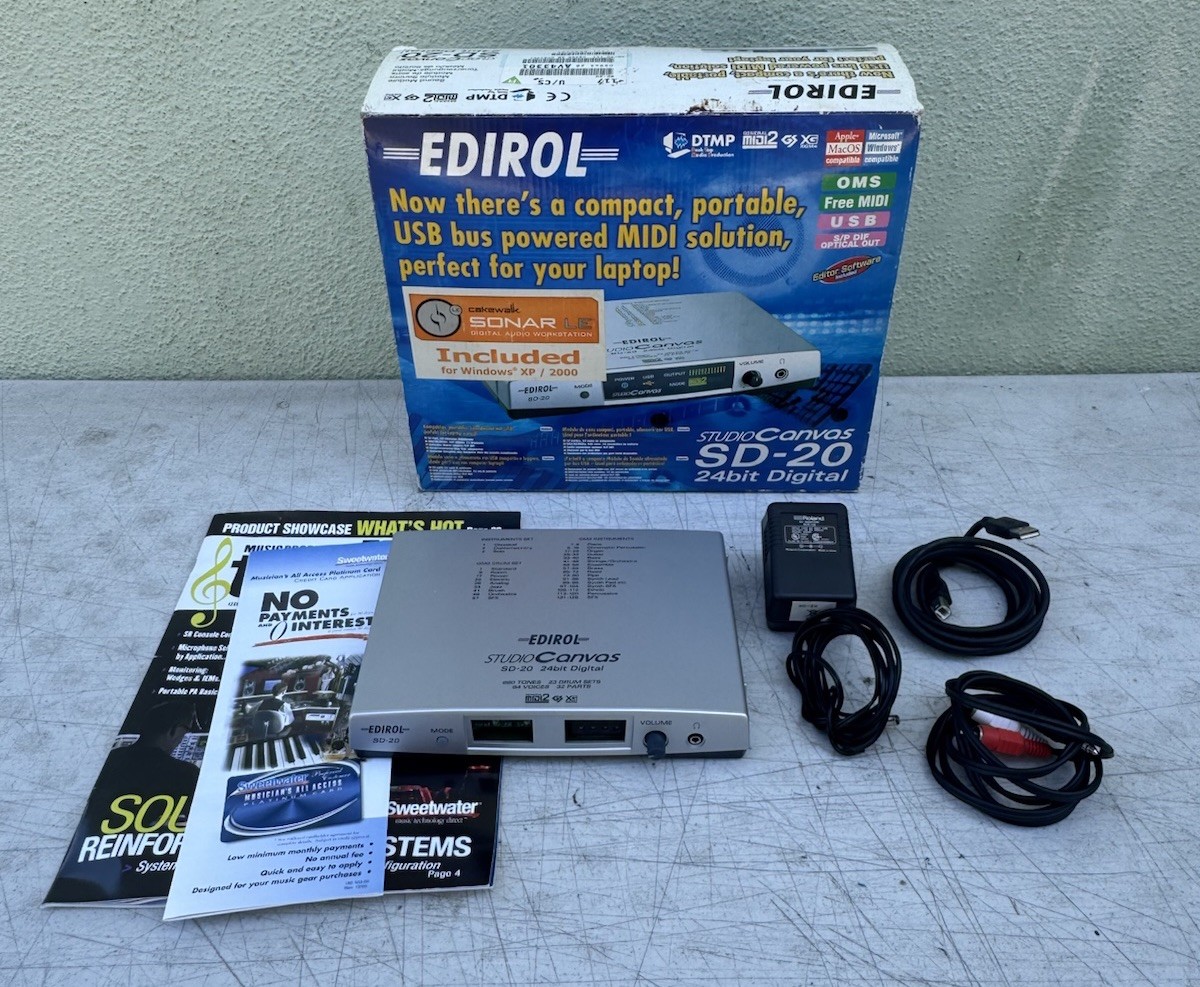 EDIROL by Roland SD-20 STUDIO Canvas 24bit Digital -USED | eBay