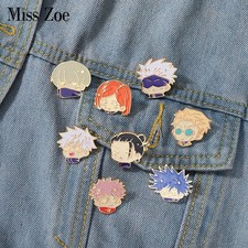 Jujutsu Japan Anime Chibi Enamel Pins Gojo Yuji Custom Brooches Lapel Badges Car