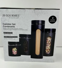 JS Gourmet Canister Set - Black