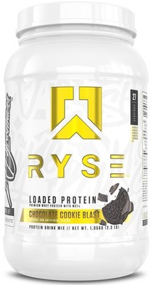 Protein Powder Loaded Chocolate Cookie Blast 25g 27 Servings 2lb RYSE Whey Fiber