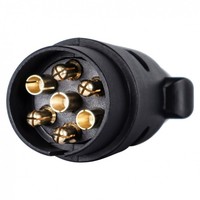 AnhäNgerstecker 7-Polig 12V Kunststoff Stecker AnhäNger PKW Beleuchtung Leuchten