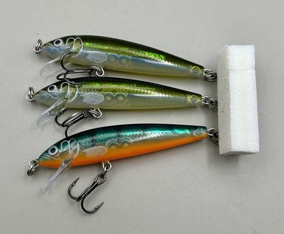 Lot Of 3 Rapala Husky Jerk HJ-6 HJ6 Lures MULTIPLE COLORS, Unused, Out of Box