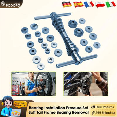 Podofo 25-Teiliges Lager-Installations-Druckset Für Fahrradräder, Nabenlager, Pr