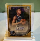2025-26 Topps Bowman Cedric Coward Chrome Rookie Gold Shimmer Auto RC /50