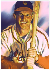 STAN MUSIAL * St Louis Cardinals * BASEBALL * Novelty Art Card * ATC ACEO