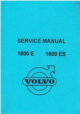 VOLVO 1800E COUPE & 1800 ES ESTATE 1972 FACTORY WORKSHOP MANUAL *VGC REPRO*