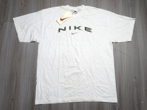 Vintage Nike 90s Spell Out Logo Shirt Size Large Men With Tags Defect READ!